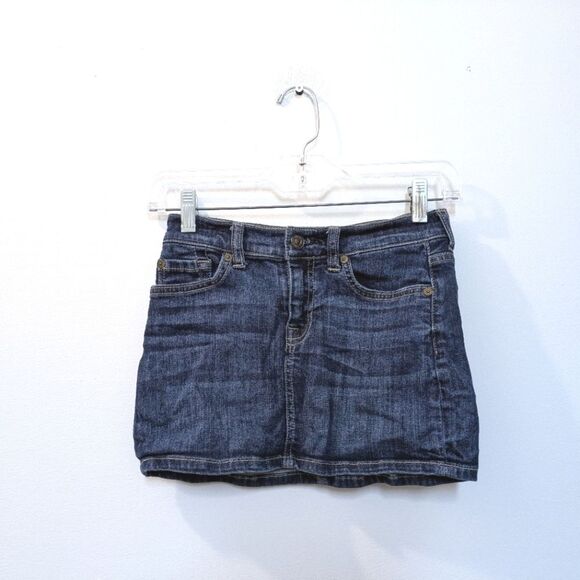 7FAM Mini Denim Skirt, Dark Wash, Girls 10, 2012 - Picture 1 of 16